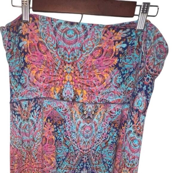 Cynthia Raleigh women’s  XL bohemian geometric stretchy foldover Maxi Skirt ￼ - Picture 4 of 7